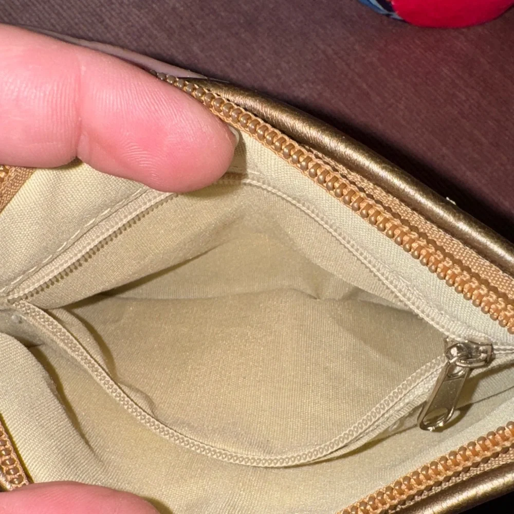 Coach Tan and Brown Signature Wristlet - Picture 10 of 11